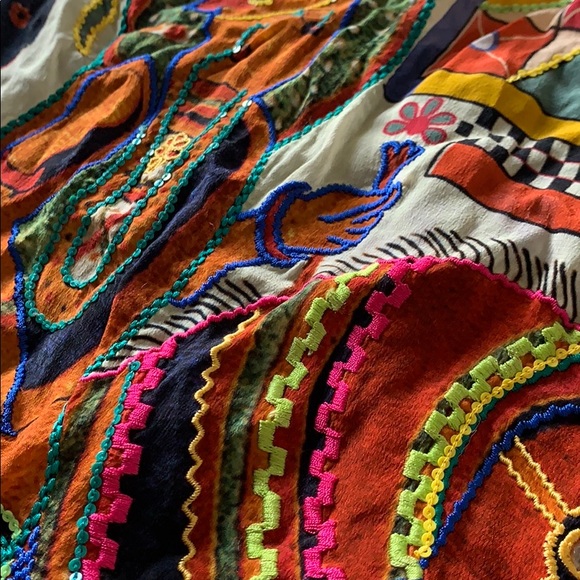 🖤Anthropologie Tanvi Kedia boho ombré tank top - Picture 4 of 4